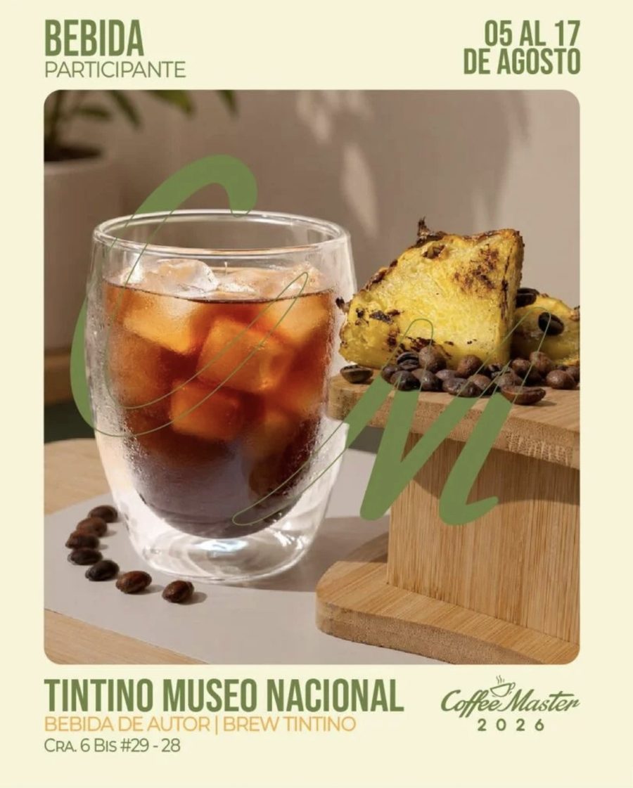 Tintino Museo Nacional participa en Coffee Master 2026 con la bebida de autor Brew Tintino, del 5 al 17 de agosto.